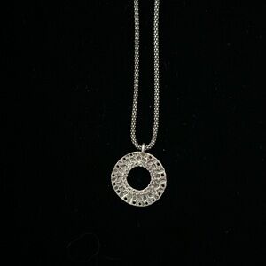Silpada Sterling Silver Circle Pendant Necklace